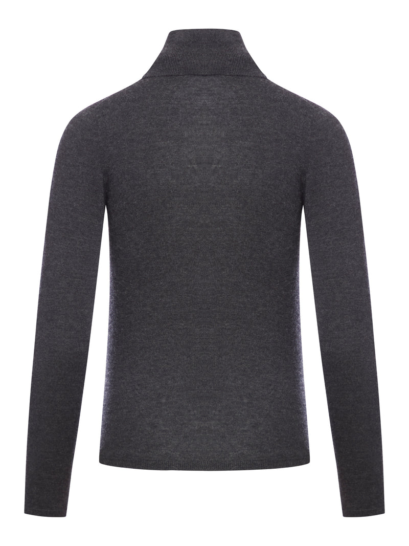 Maglione a collo alto in lana cashmere