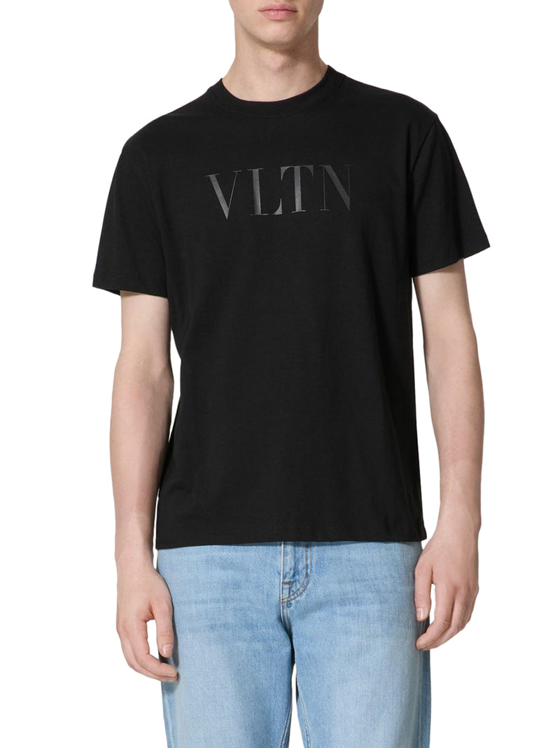 T-Shirt girocollo Valentino in cotone con stampa VLTN