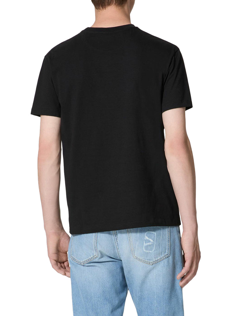 T-Shirt girocollo Valentino in cotone con stampa VLTN