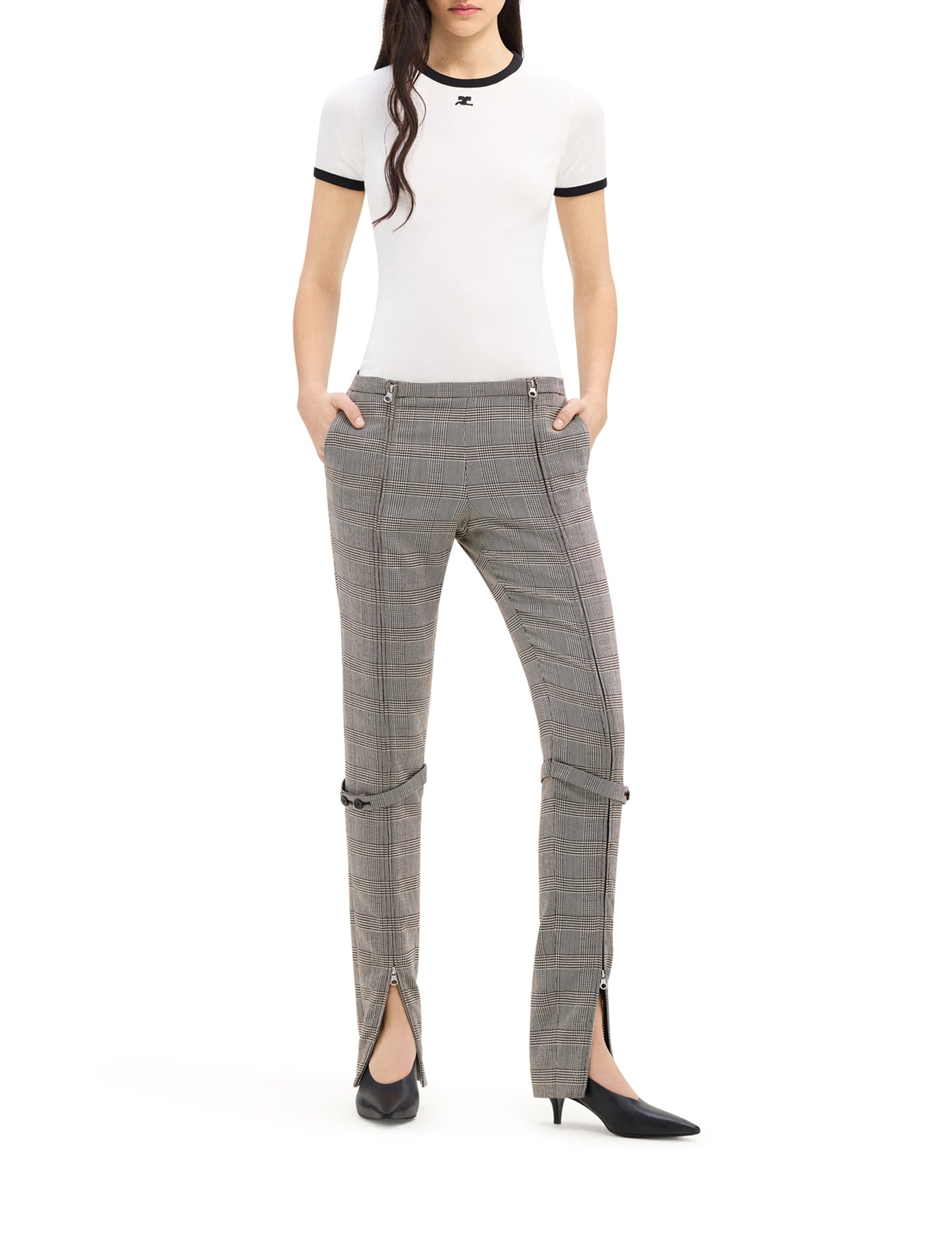 TISHIRT IN COTONE CON PROFILI A CONTRASTO