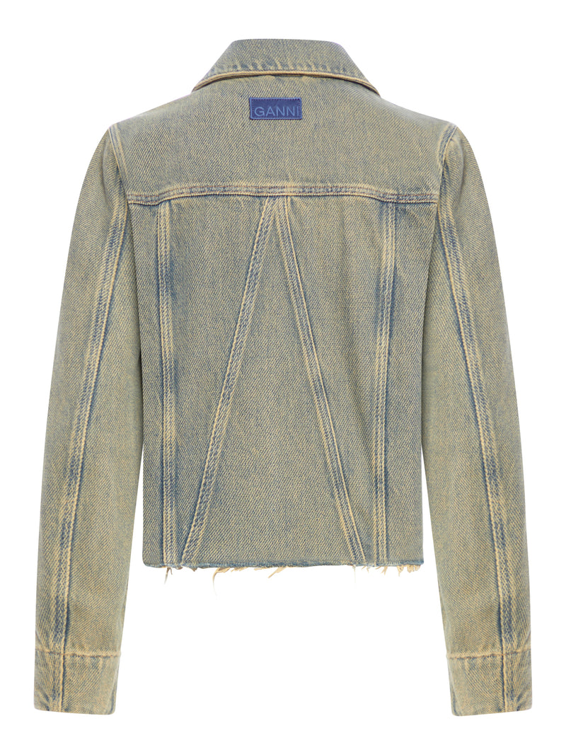 GIACCA IN DENIM PESANTE OVERDYED