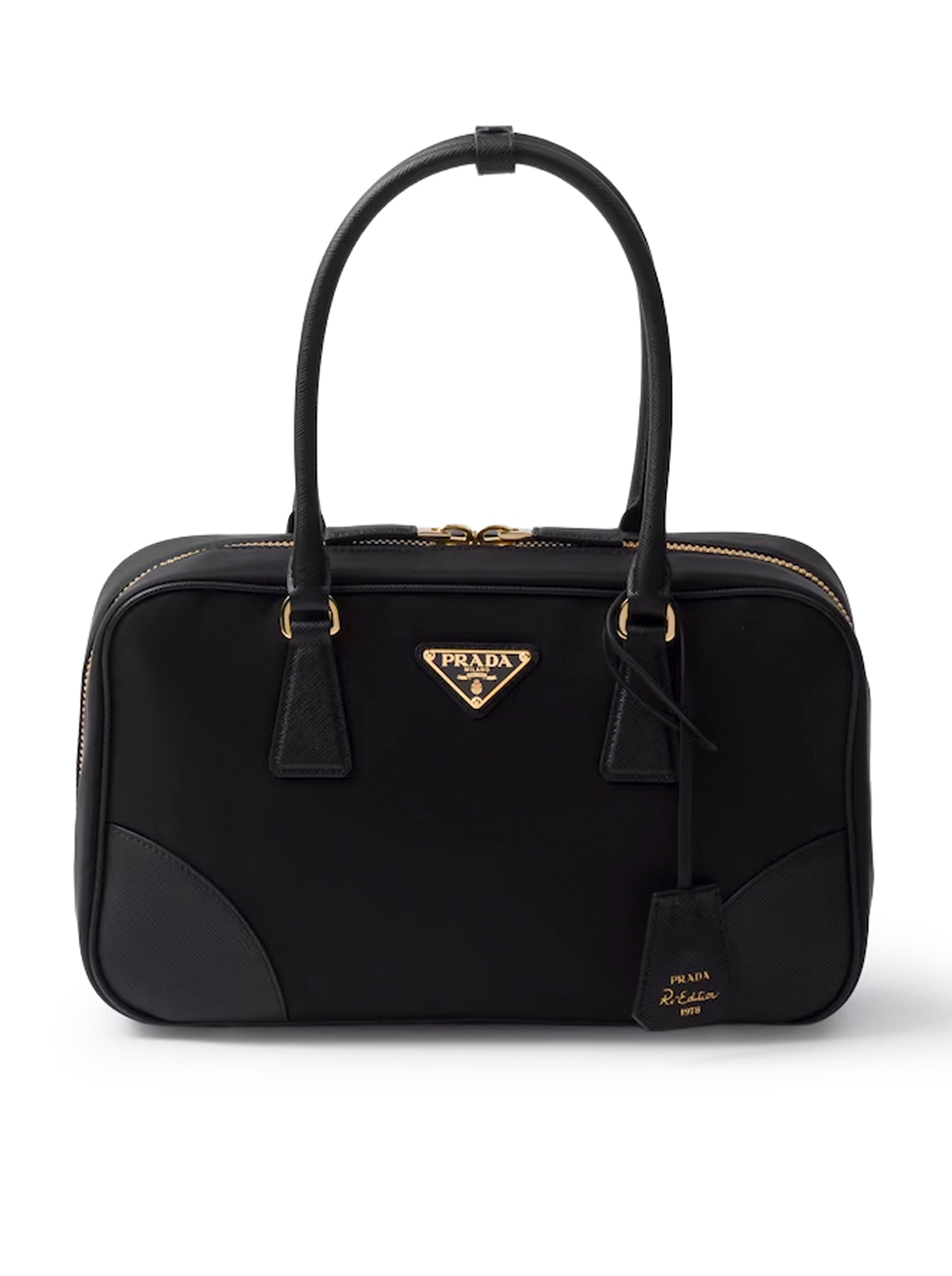 BAULETTO RE-EDITION 1978 MEDIUM IN RE-NYLON E SAFFIANO