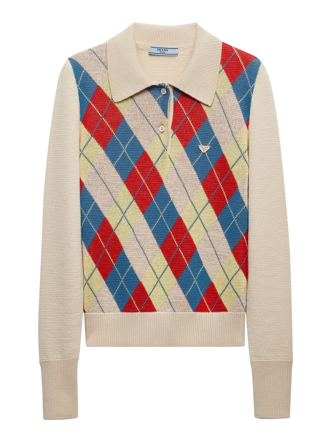 Polo argyle in lana