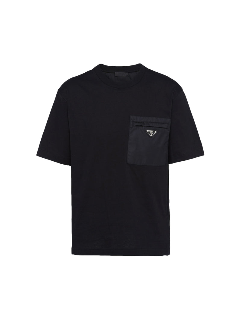 T-shirt in jersey e Re-Nylon