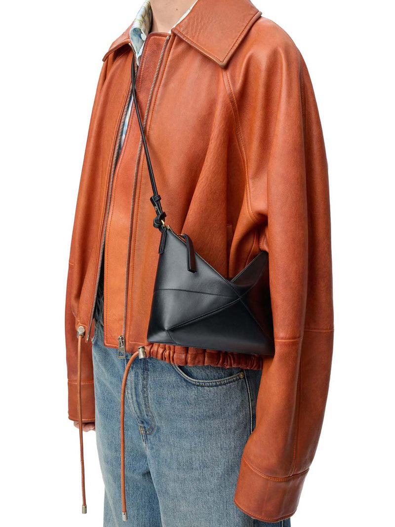 BORSA A BUSTA PUZZLE IN PELLE DI VITELLO LUCIDA