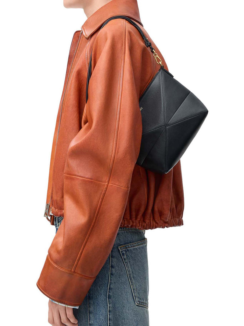 BORSA A BUSTA PUZZLE IN PELLE DI VITELLO LUCIDA