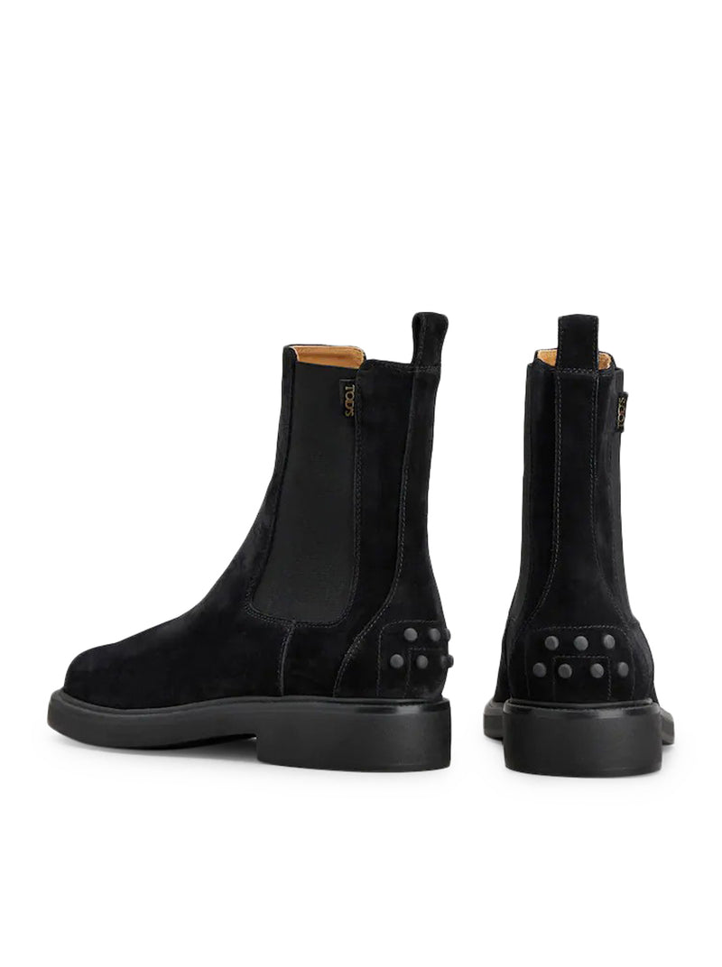 STIVALETTI IN PELLE SCAMOSCIATA