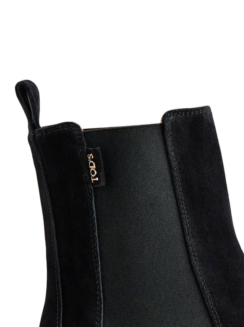 STIVALETTI IN PELLE SCAMOSCIATA