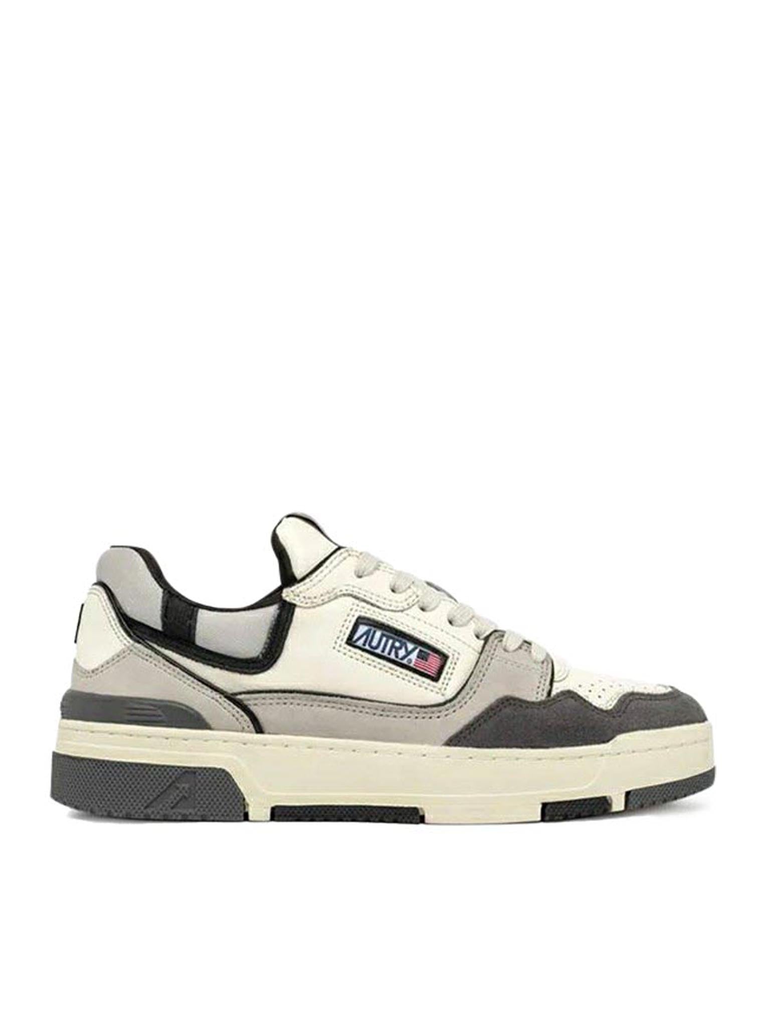 SNEAKERS CLC LOW IN SUEDE E NABUK GRIGIO E NERO