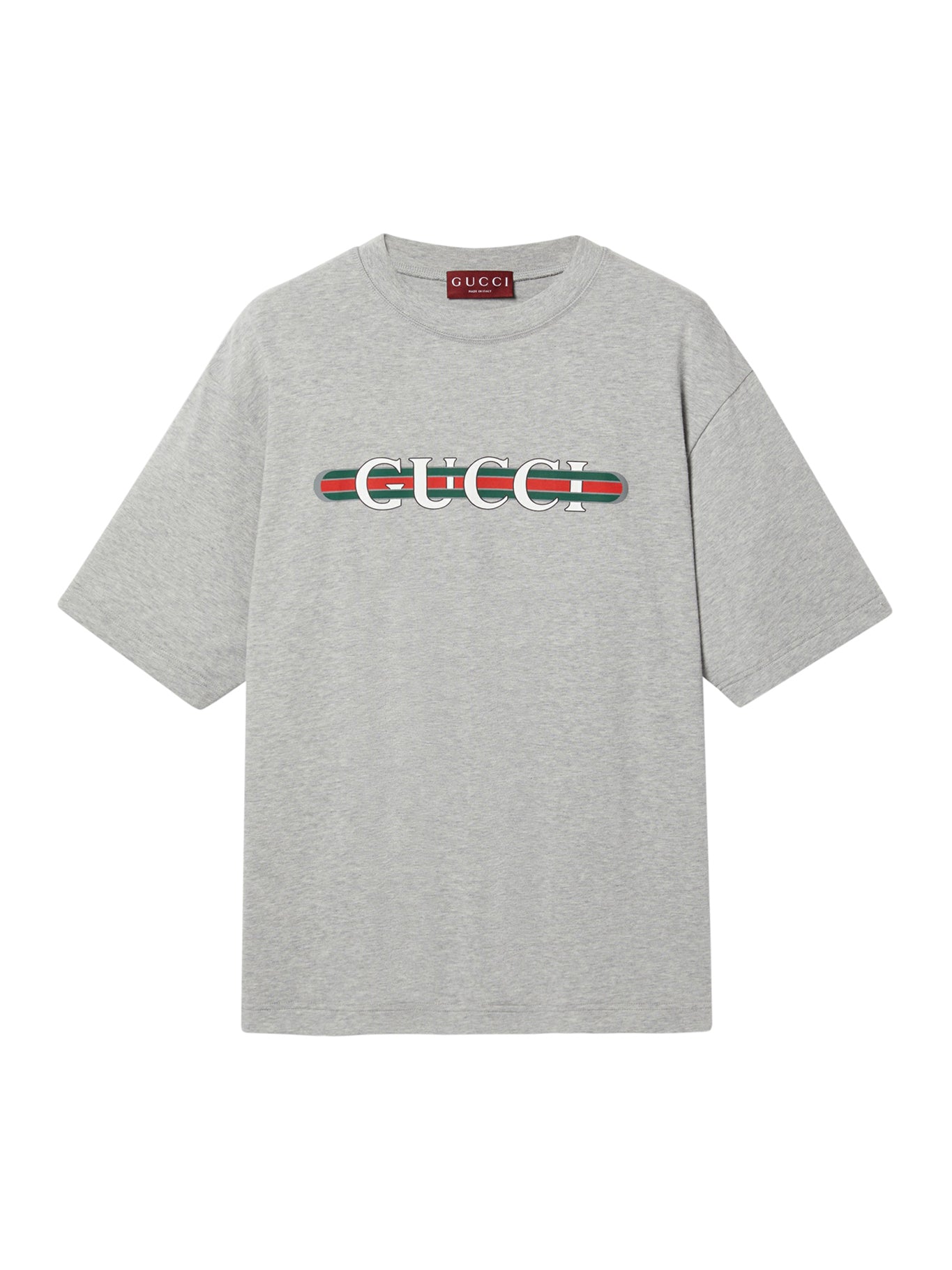 T-SHIRT IN JERSEY DI COTONE CON STAMPA GUCCI