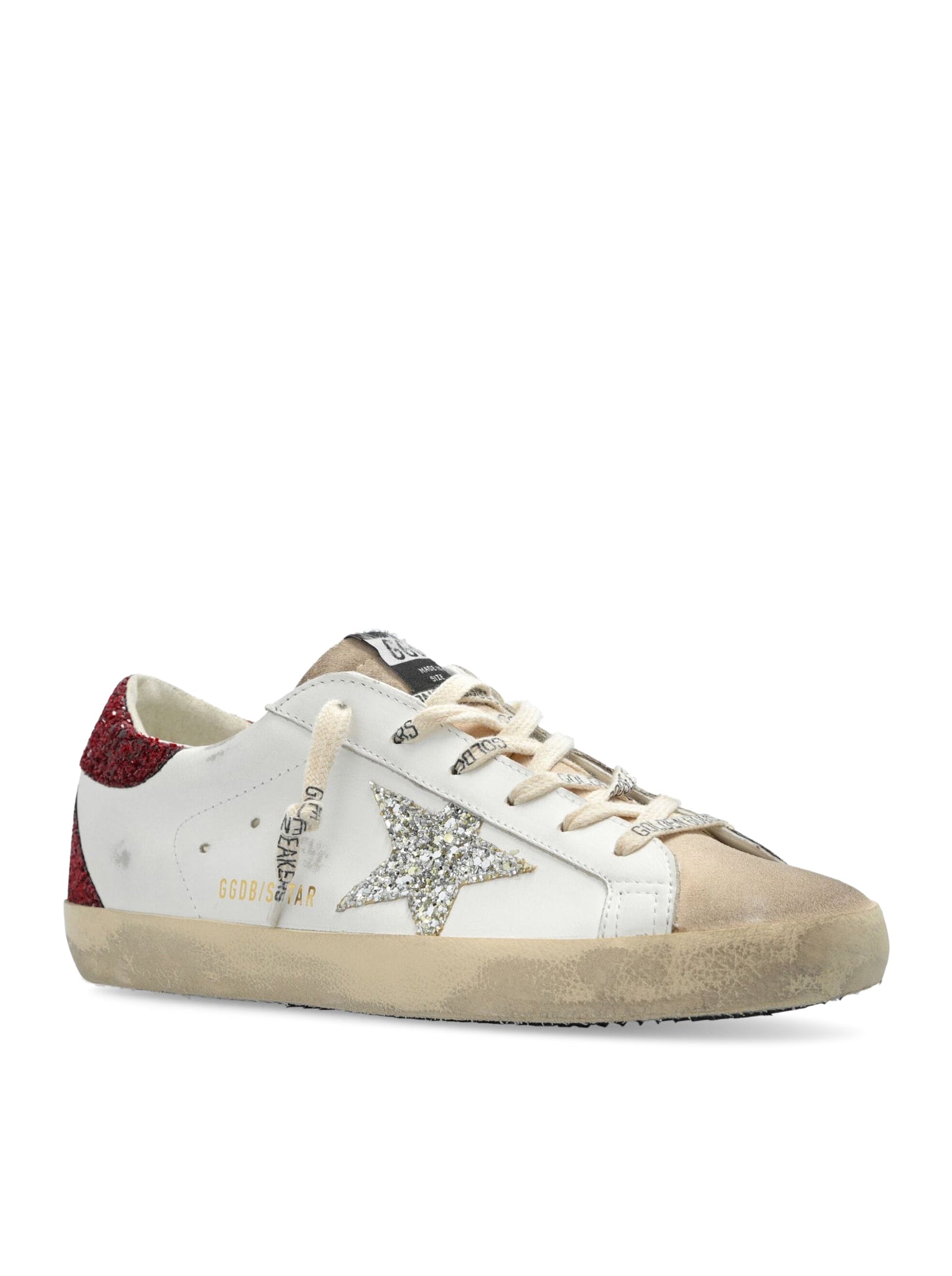 Sneakers SuperStar in pelle invecchiata