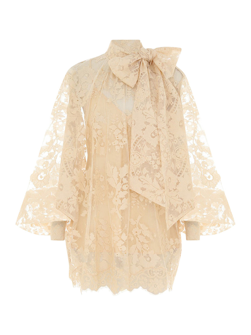 Suitnegozi ILLUSTRATION LACE BLOUSE