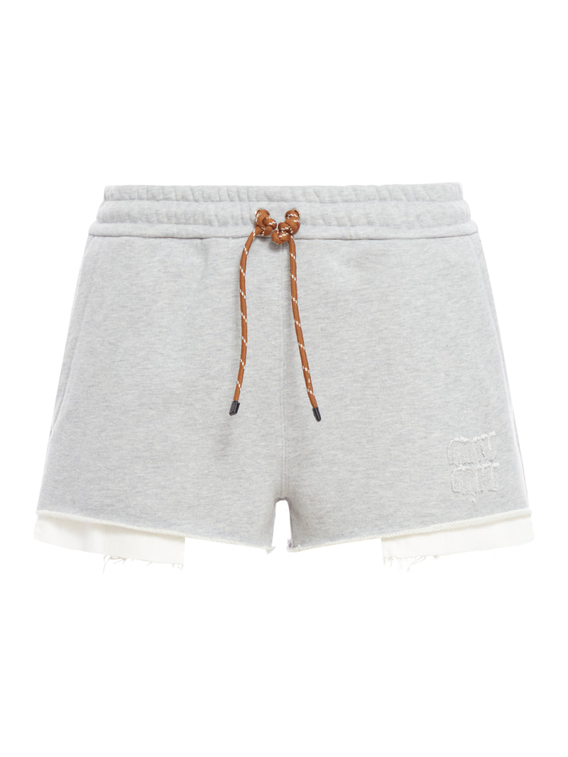 Shorts in felpa cotone