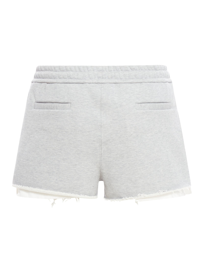 Shorts in felpa cotone