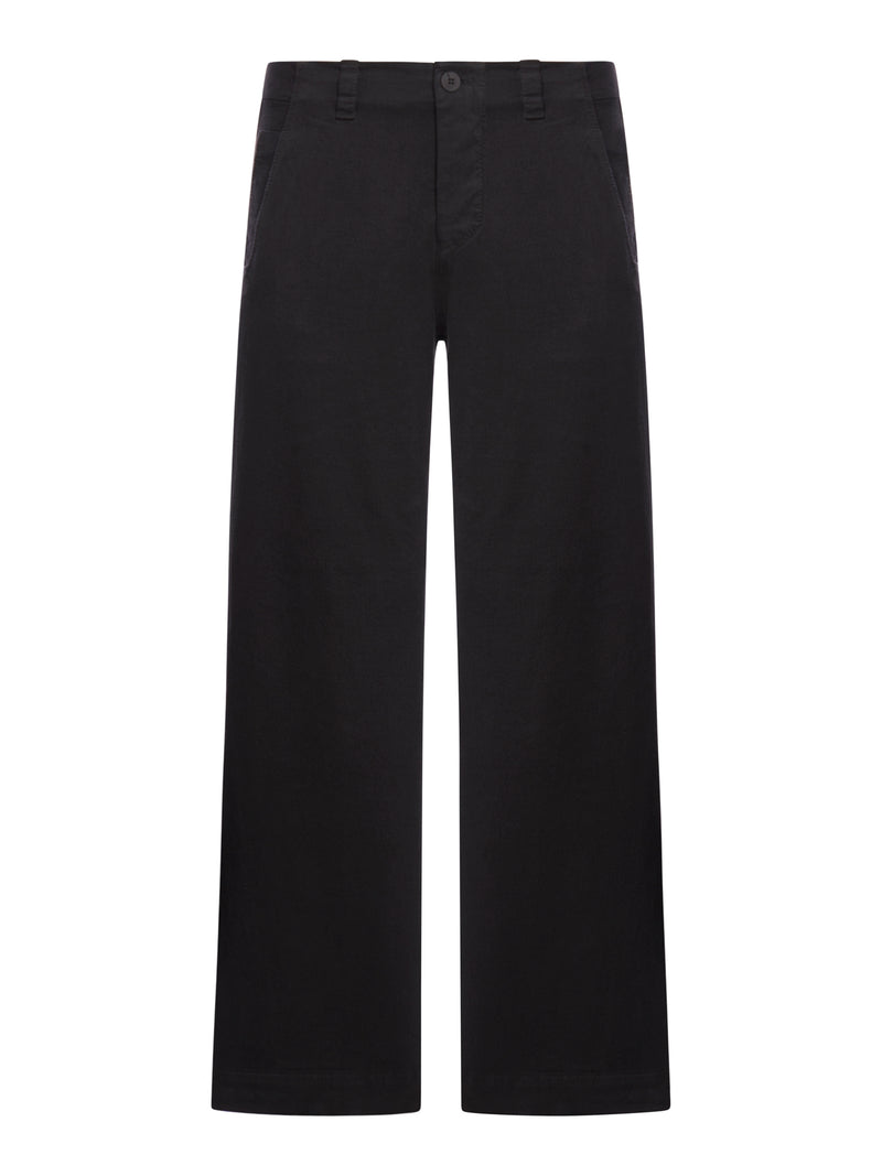 Suitnegozi Pantalone oversize in cotone e lana stretch