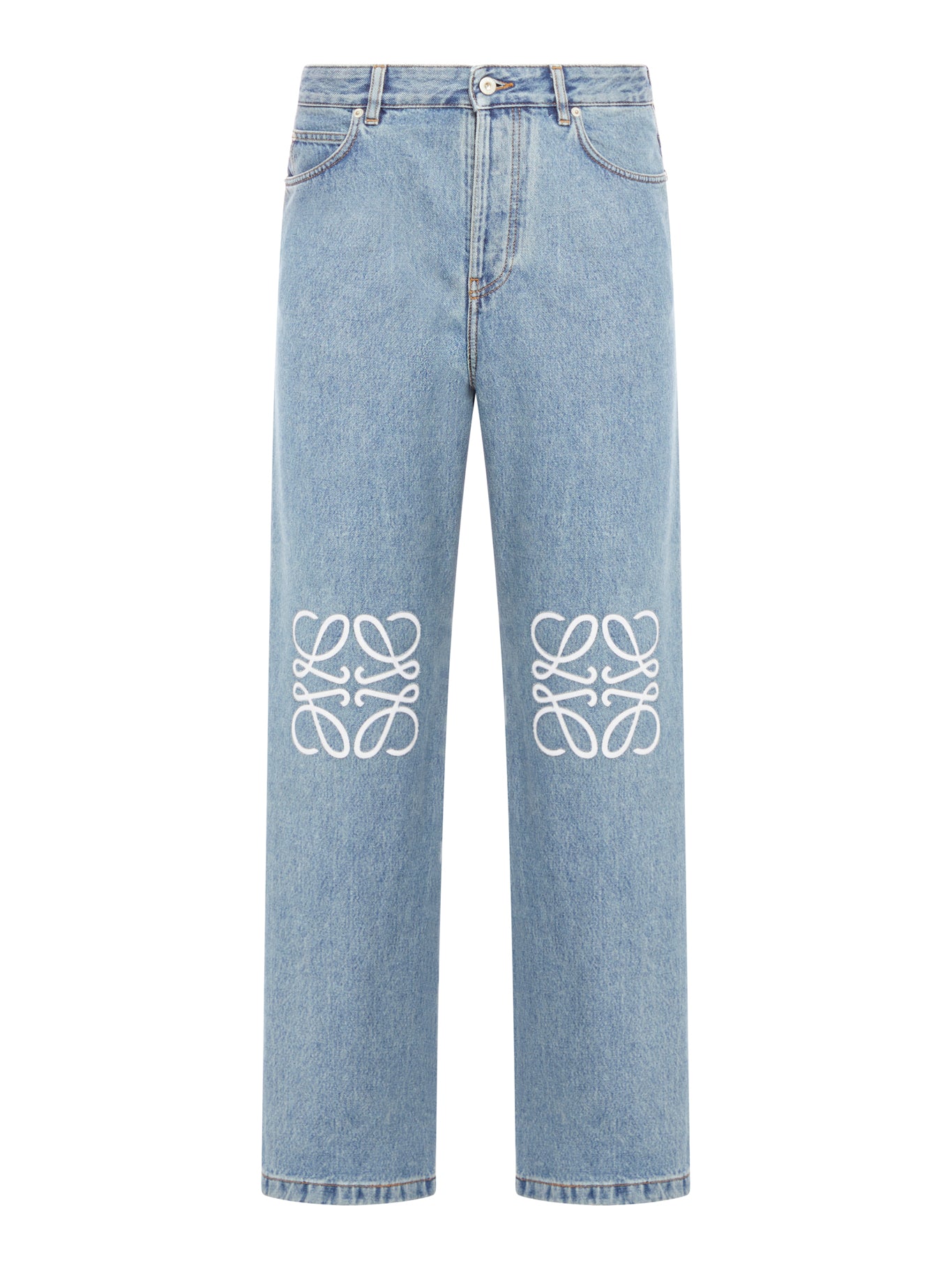 Jeans larghi Anagram in denim
