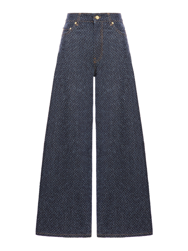 Suitnegozi JEANS LARGHI BLU SCURO FLUFFY