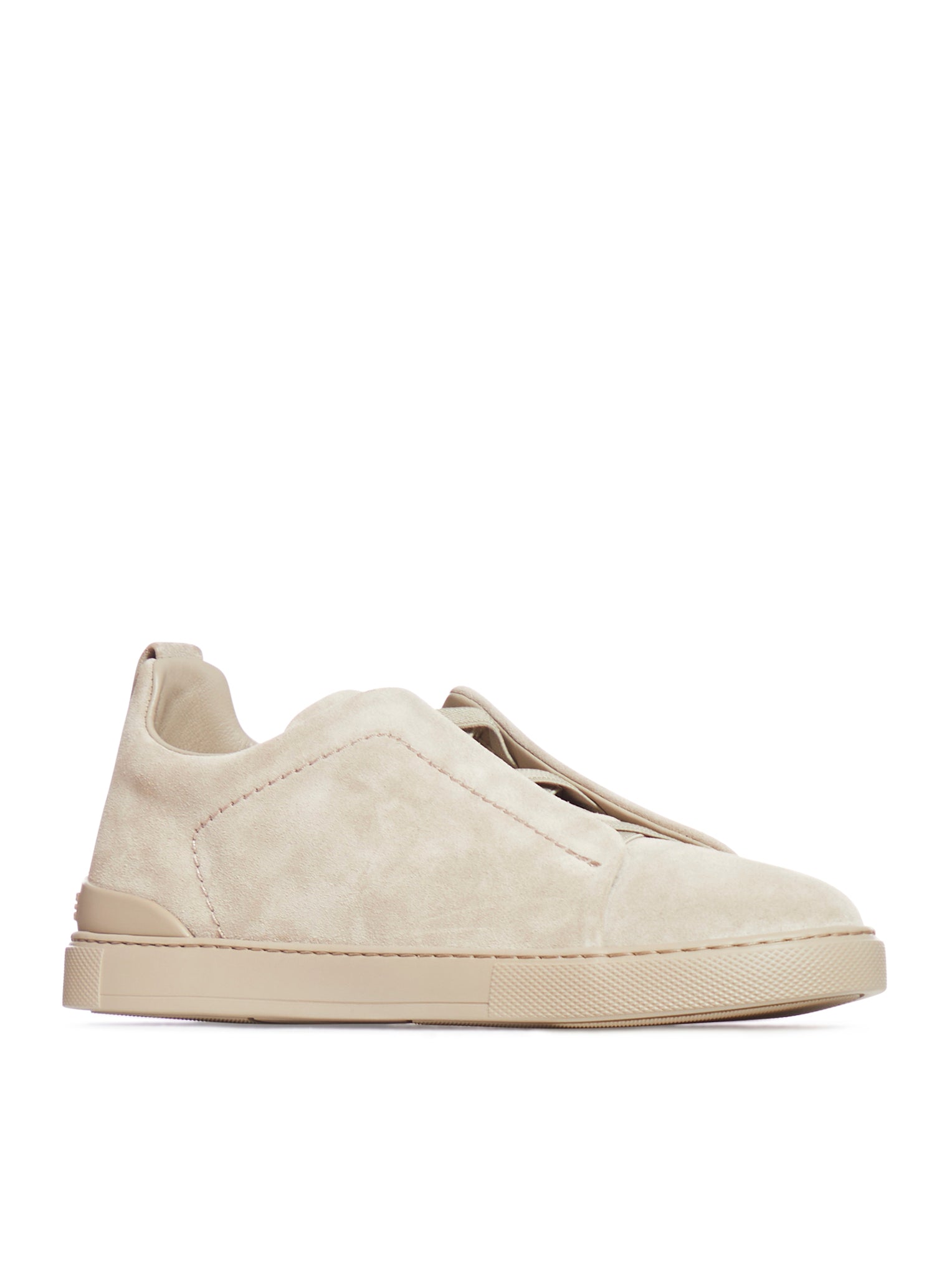 Sneakers Triple Stitch Zegna in pelle scamosciata