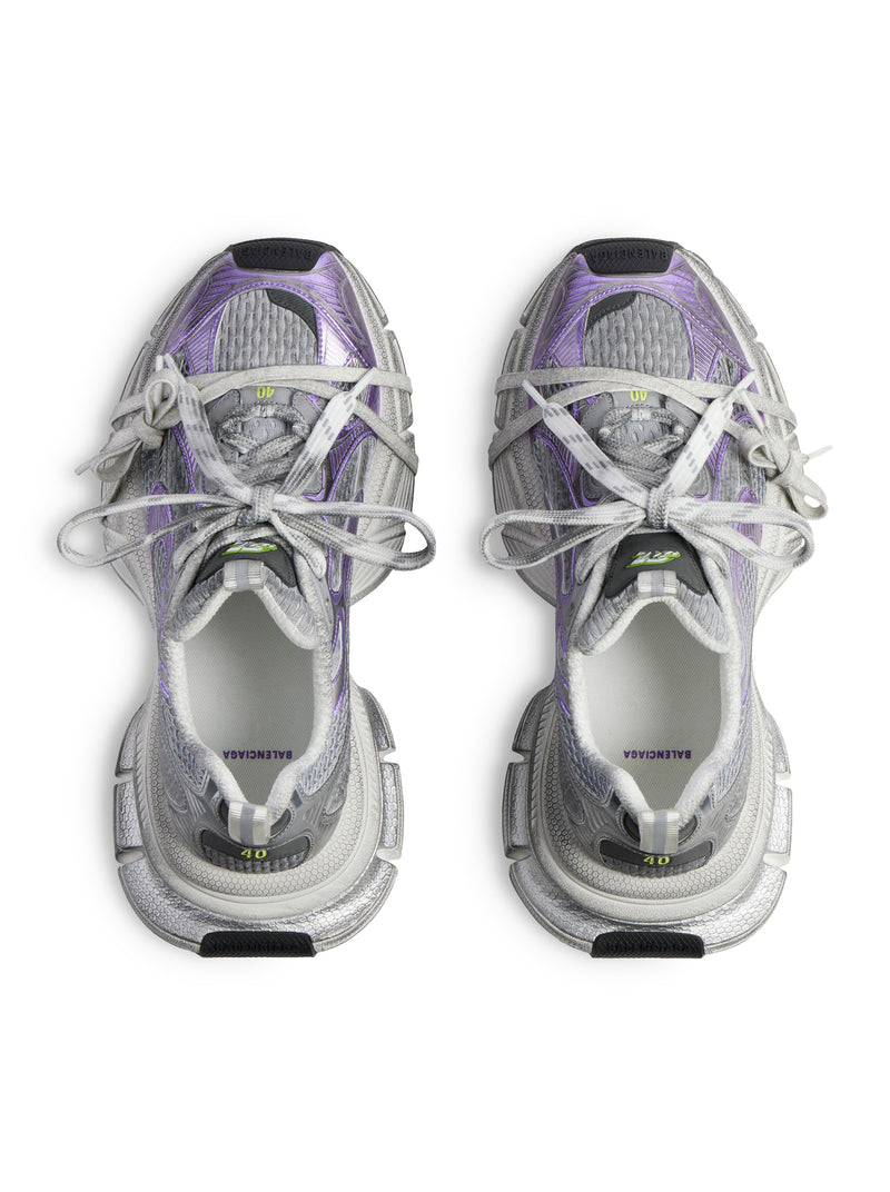 SNEAKER 3XL DA DONNA IN GRIGIO/VIOLA/BIANCO