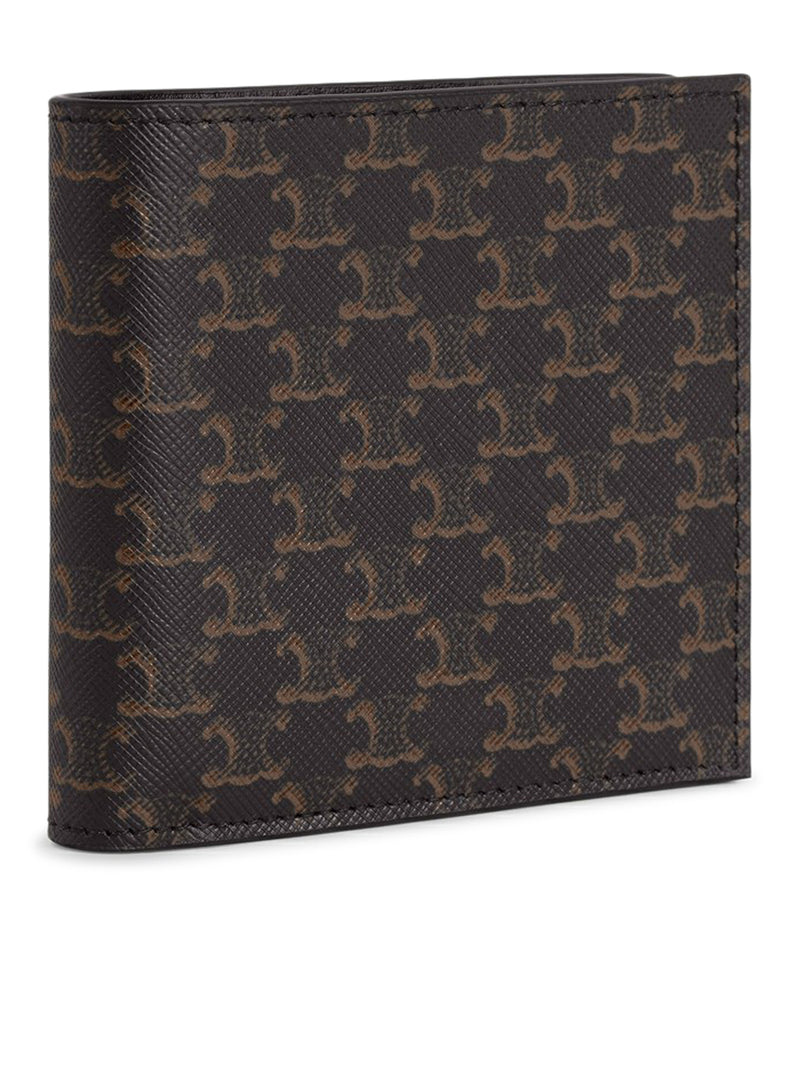 PORTAFOGLIO BI-FOLD IN TELA TRIOMPHE NERA