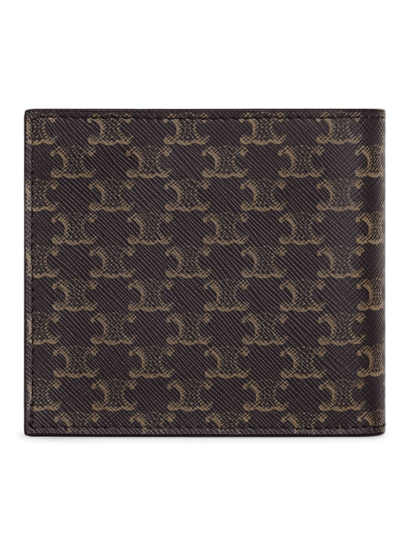 PORTAFOGLIO BI-FOLD IN TELA TRIOMPHE NERA