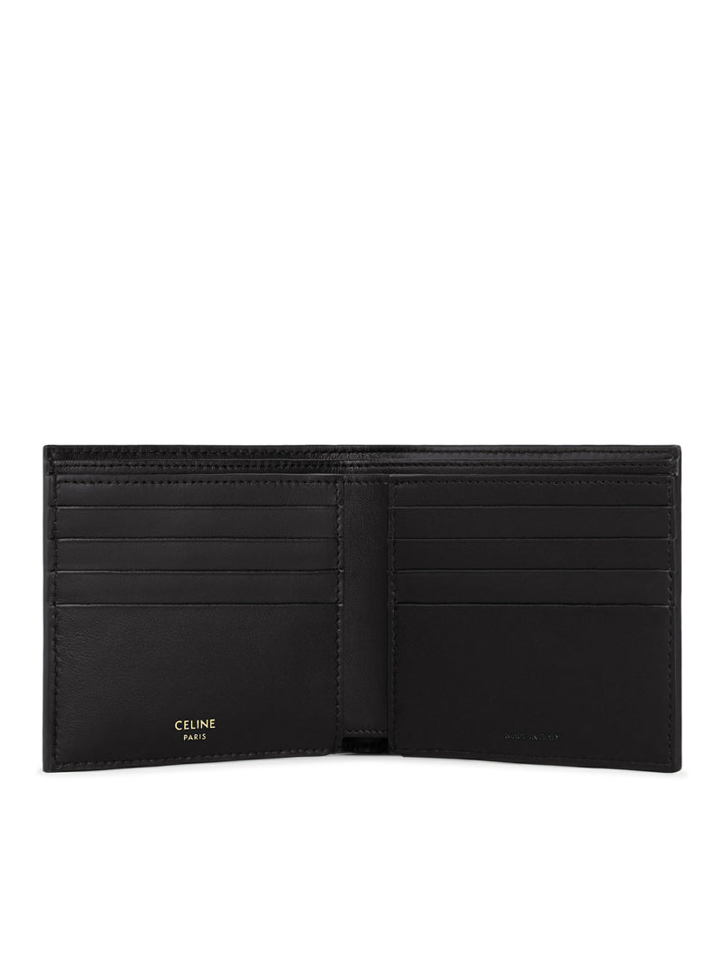 PORTAFOGLIO BI-FOLD IN TELA TRIOMPHE NERA