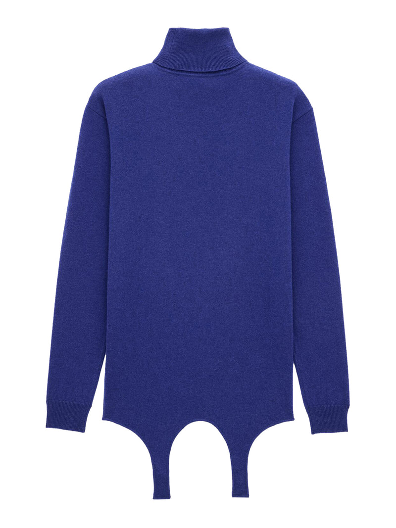 PULLOVER DOLCEVITA IN CASHMERE CON GIARRETTIERA