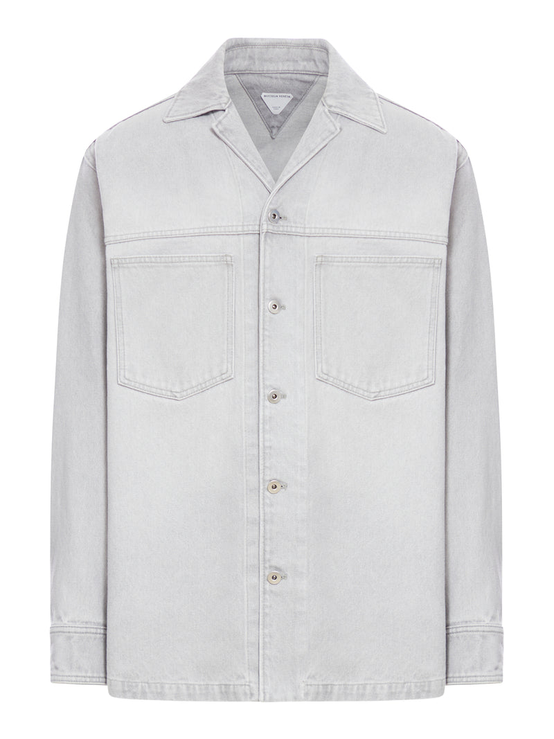 Suitnegozi Camicia in denim lavaggio Light Grey