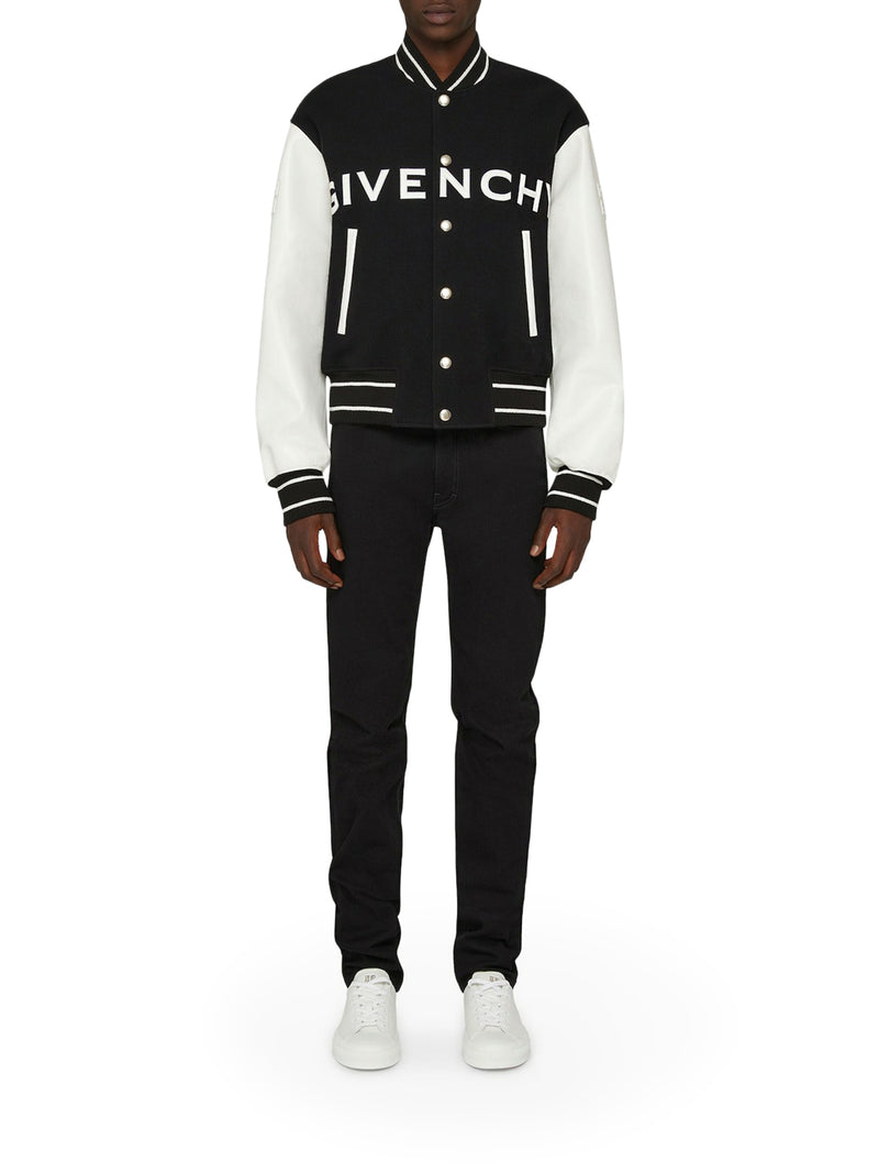 Bomber GIVENCHY in lana e pelle