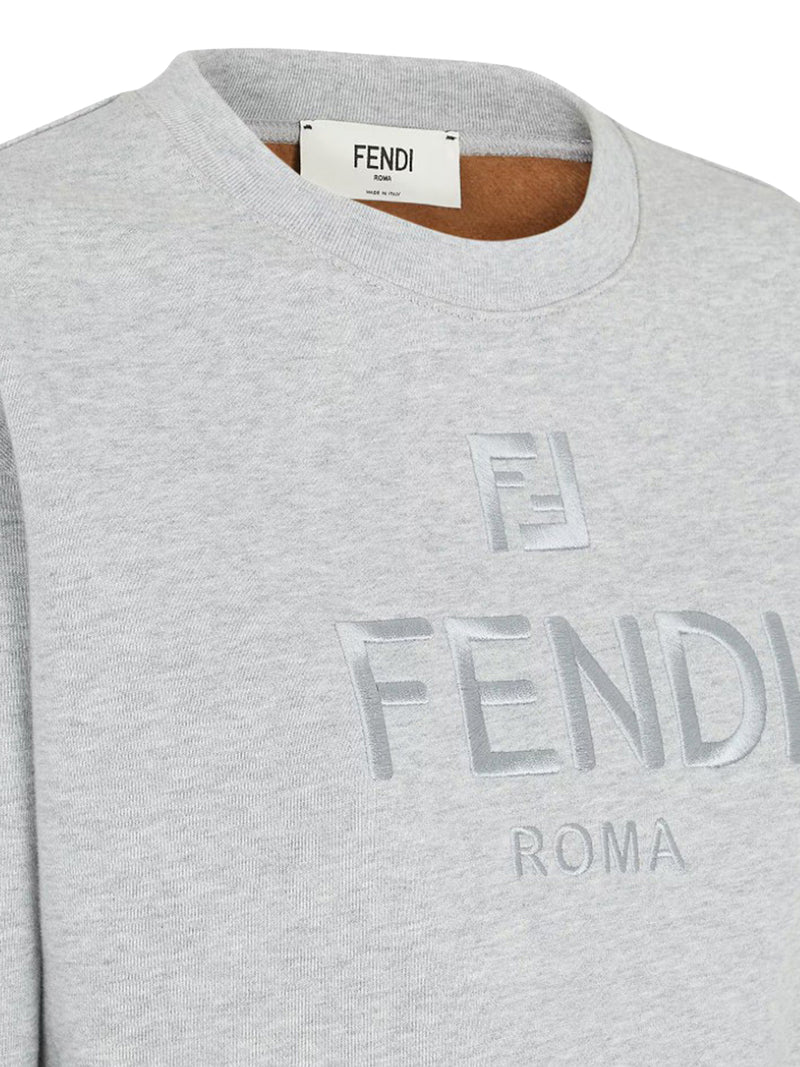 Felpa in jersey grigio