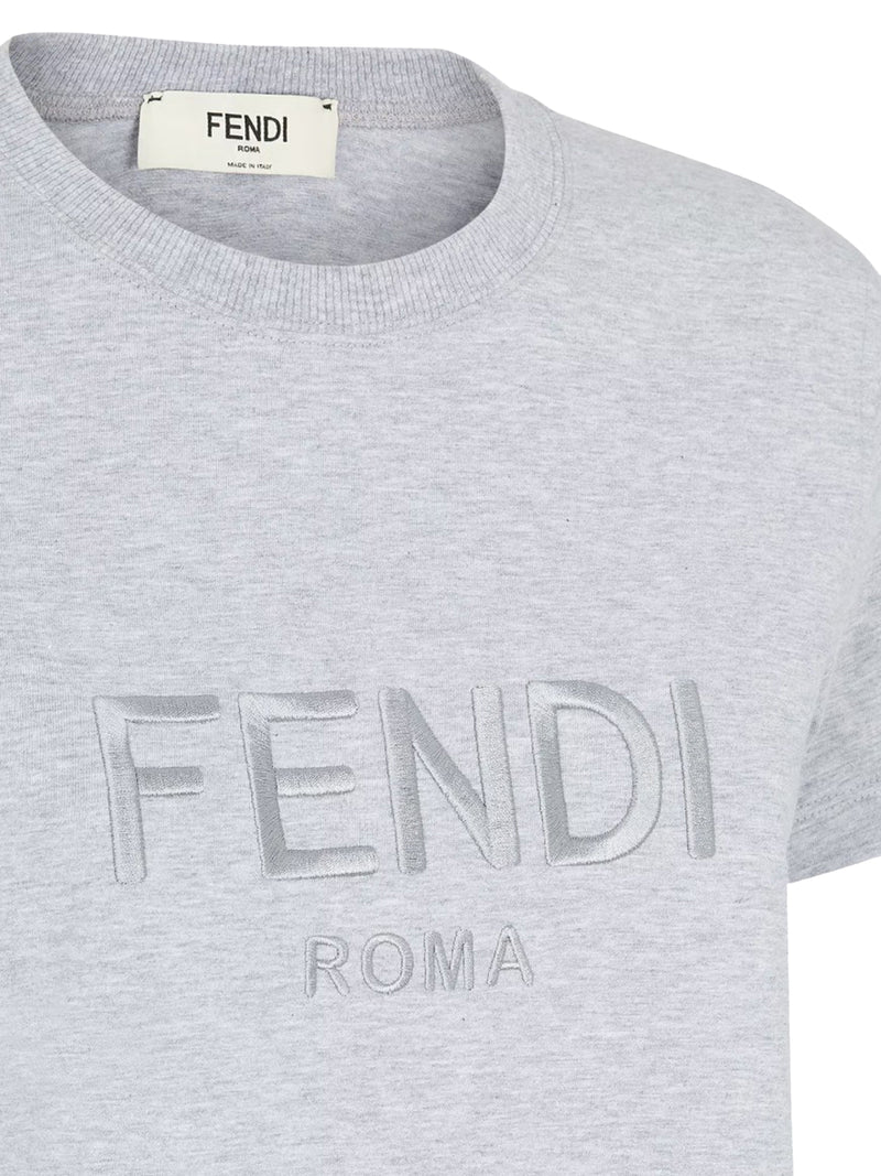 T-shirt in cotone grigio