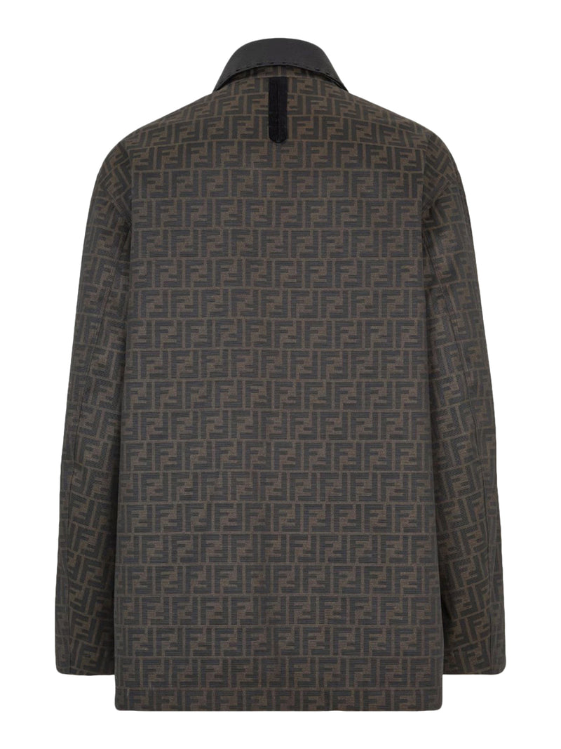 Blouson in Jacquard FF cerato marrone