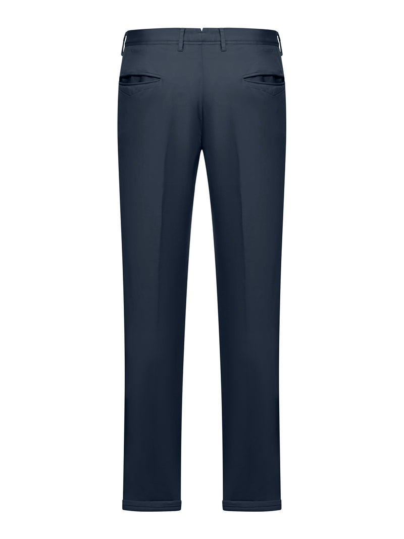 Pantaloni slim in cotone