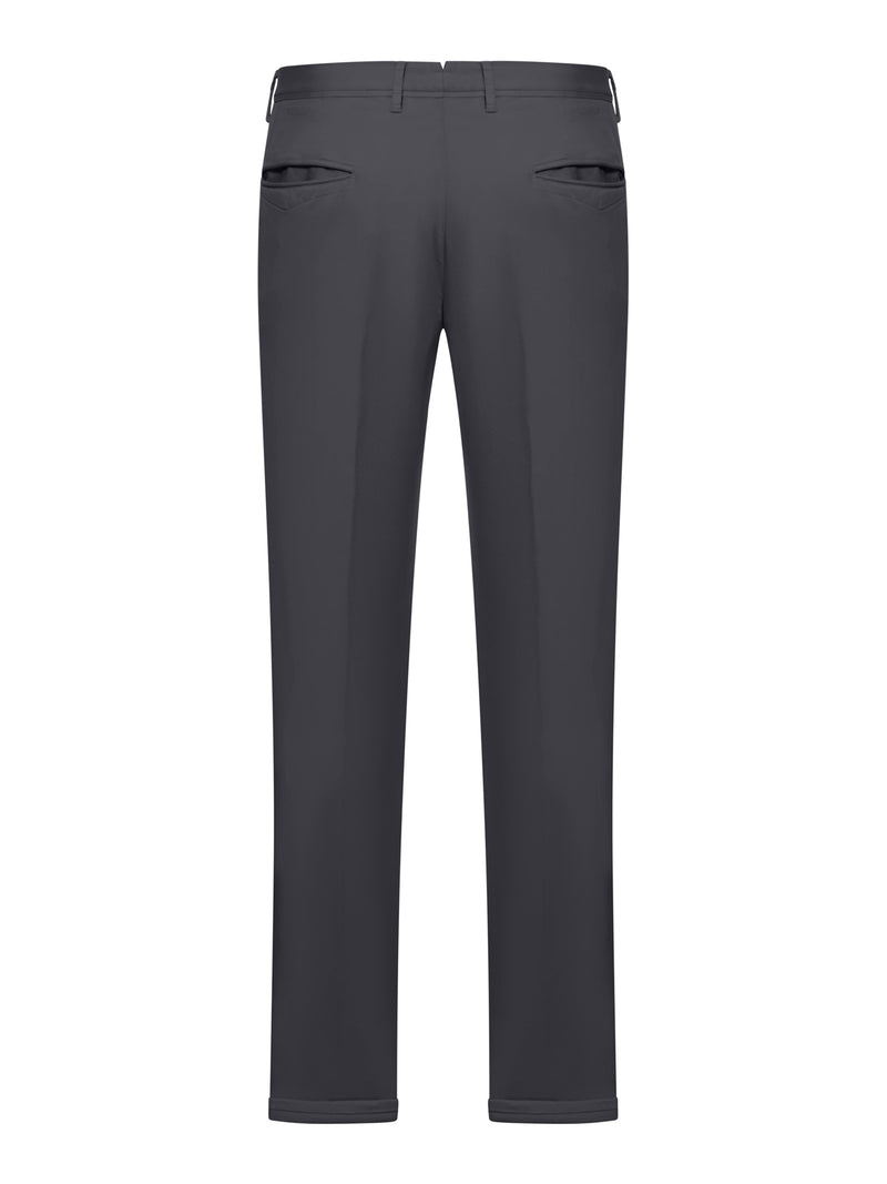 Pantaloni slim in cotone