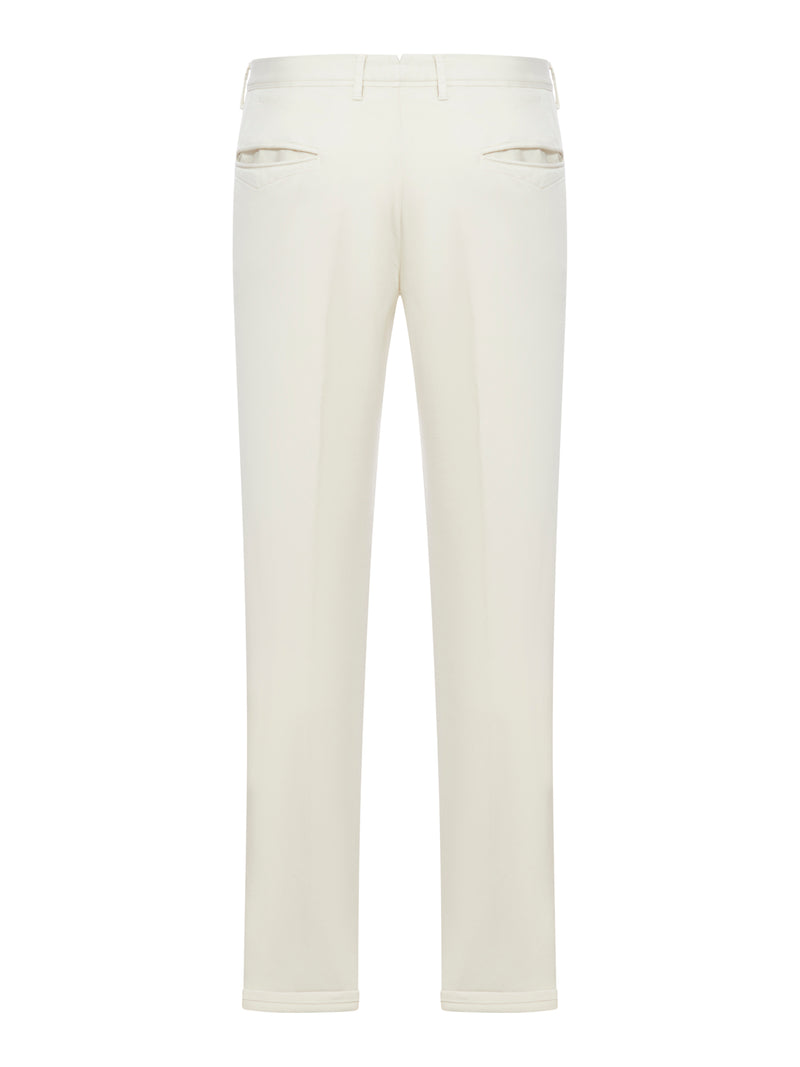 Pantaloni slim in cotone