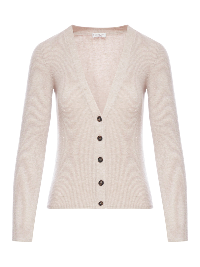 Cardigan in cashmere Sparkling a coste