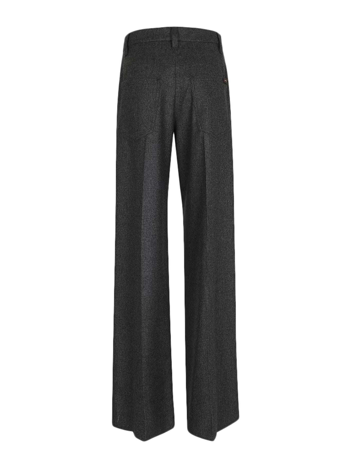 Pantalone Loose in flanella di lana vergine e cashmere