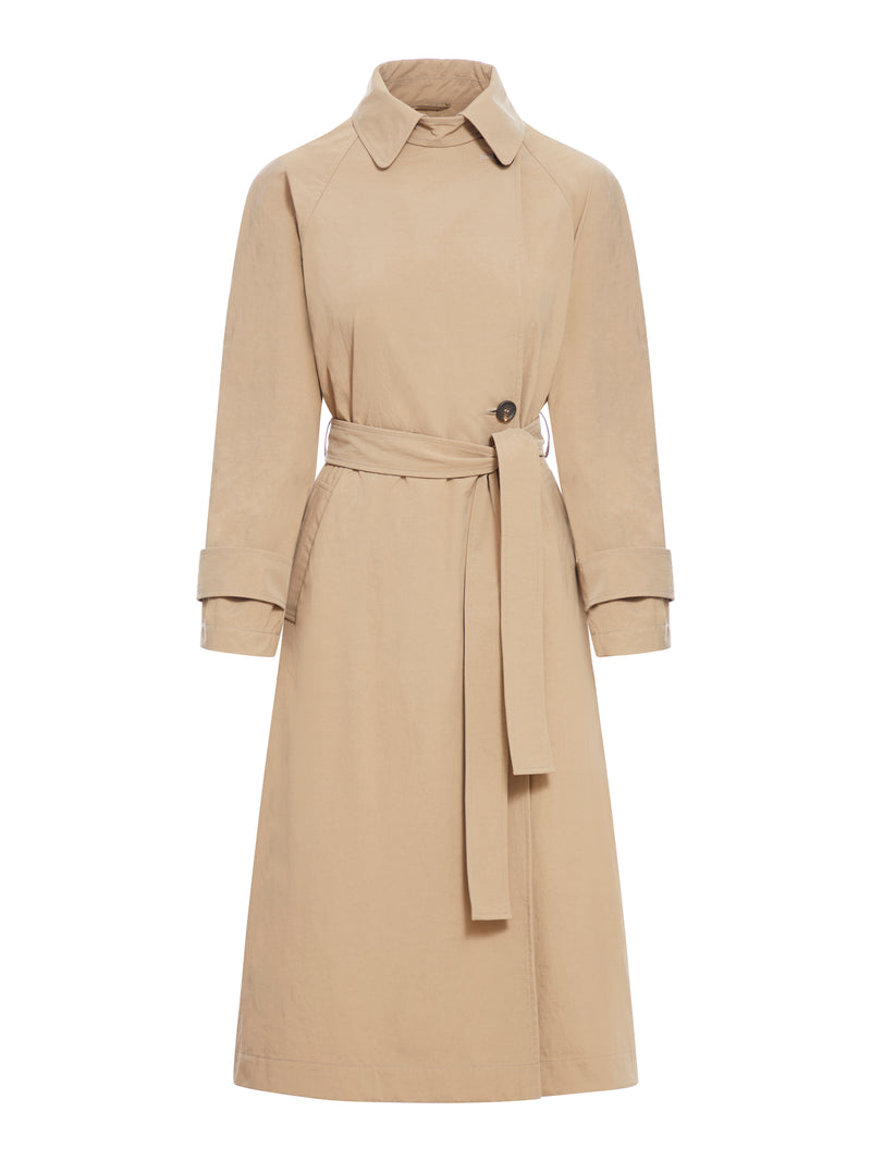 Suitnegozi Trench in canvas techno con Shiny Cuff Details