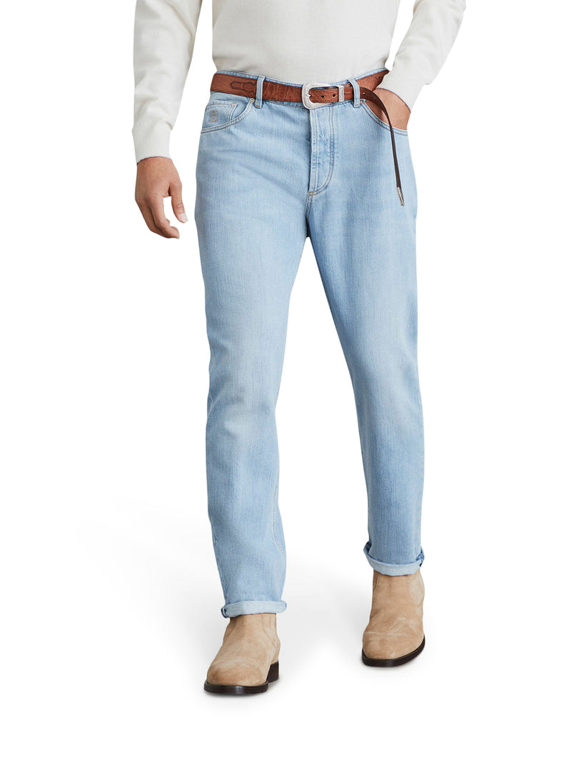 Jeans in cotone dal taglio slim