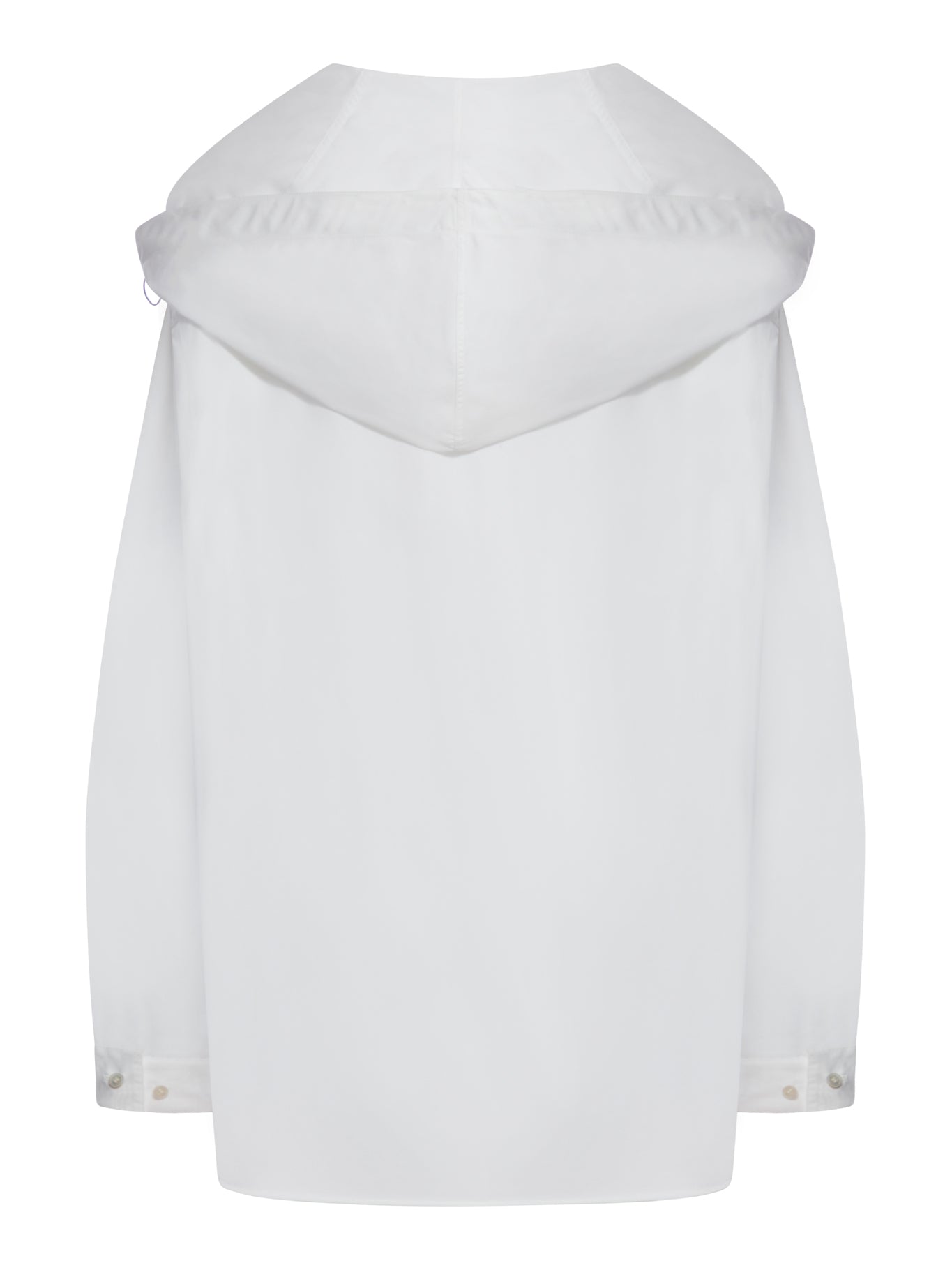 CAMICIA CON CAPPUCCIO IN POPELINE