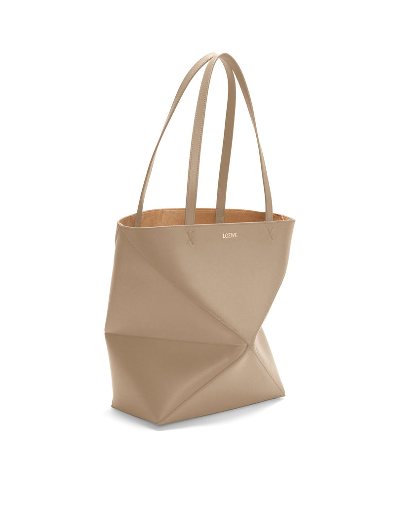 BORSA PUZZLE FOLD TOTE IN PELLE DI VITELLO LUCIDA