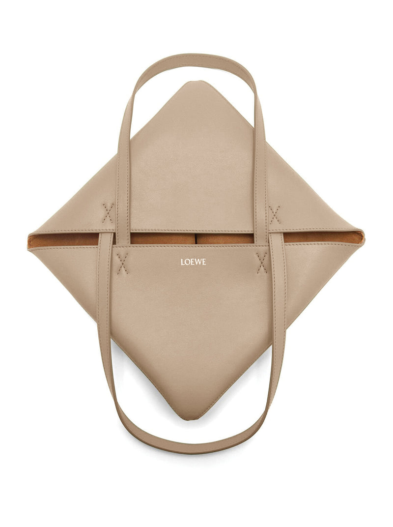 BORSA PUZZLE FOLD TOTE IN PELLE DI VITELLO LUCIDA