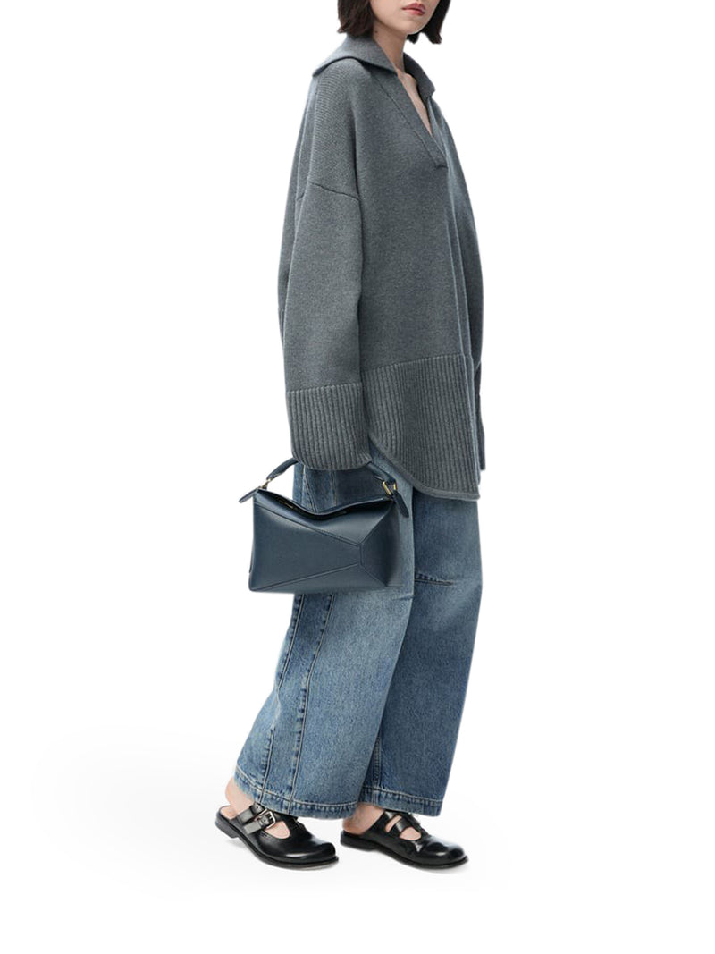 JEANS BARREL ANAGRAM IN DENIM SLAVATO