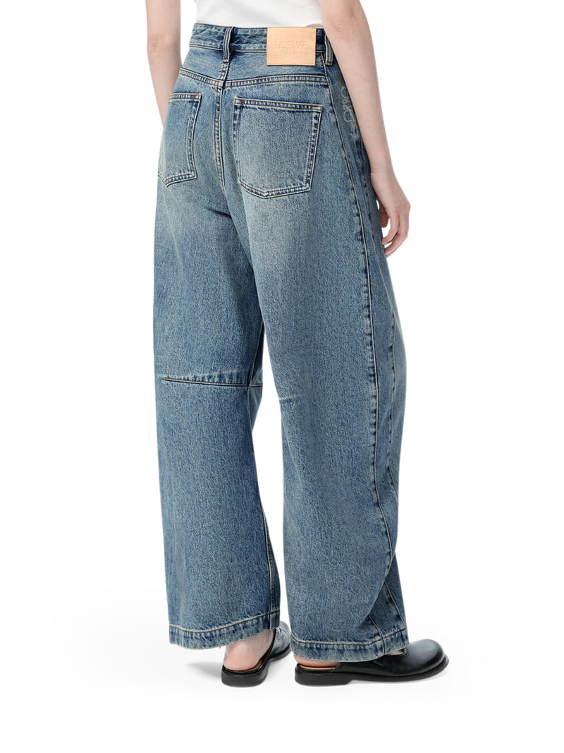 JEANS BARREL ANAGRAM IN DENIM SLAVATO