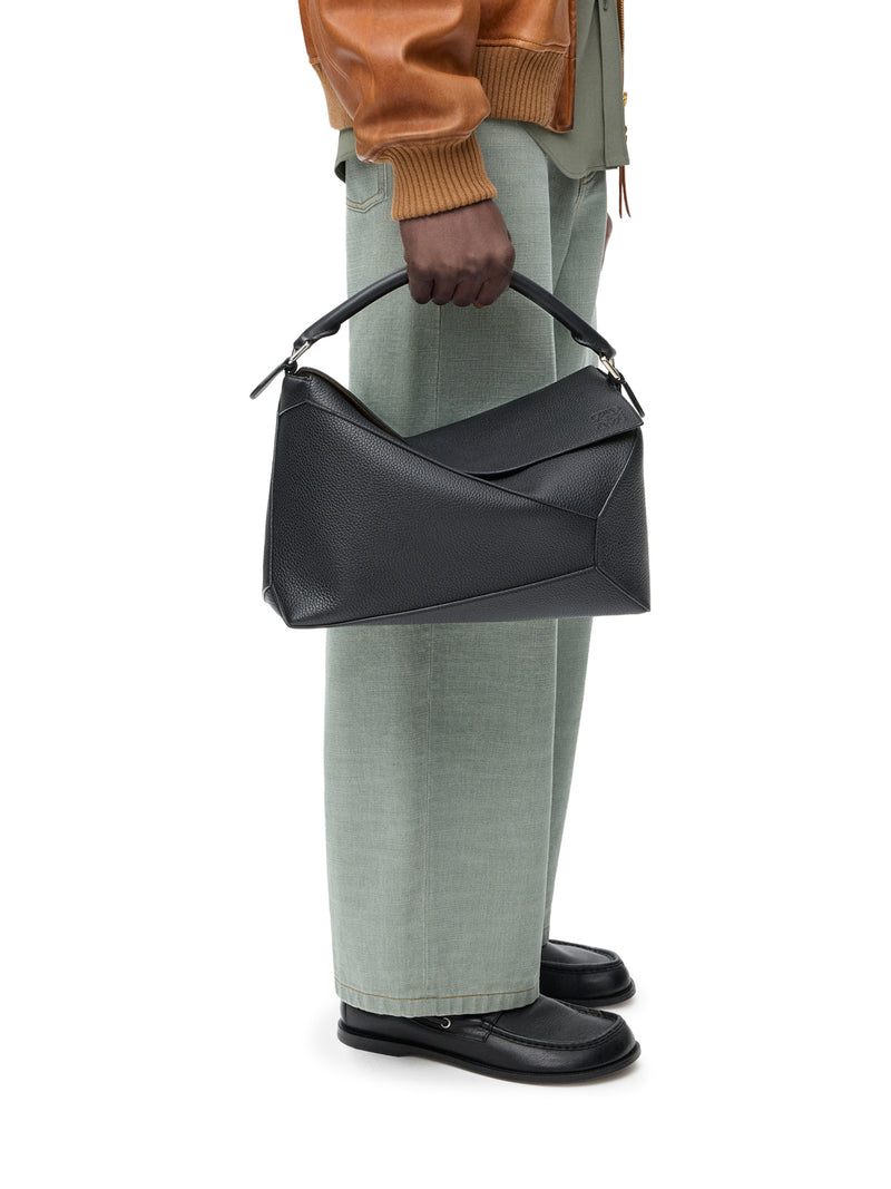 BORSA PUZZLE GRANDE IN PELLE DI VITELLO MARTELLATO