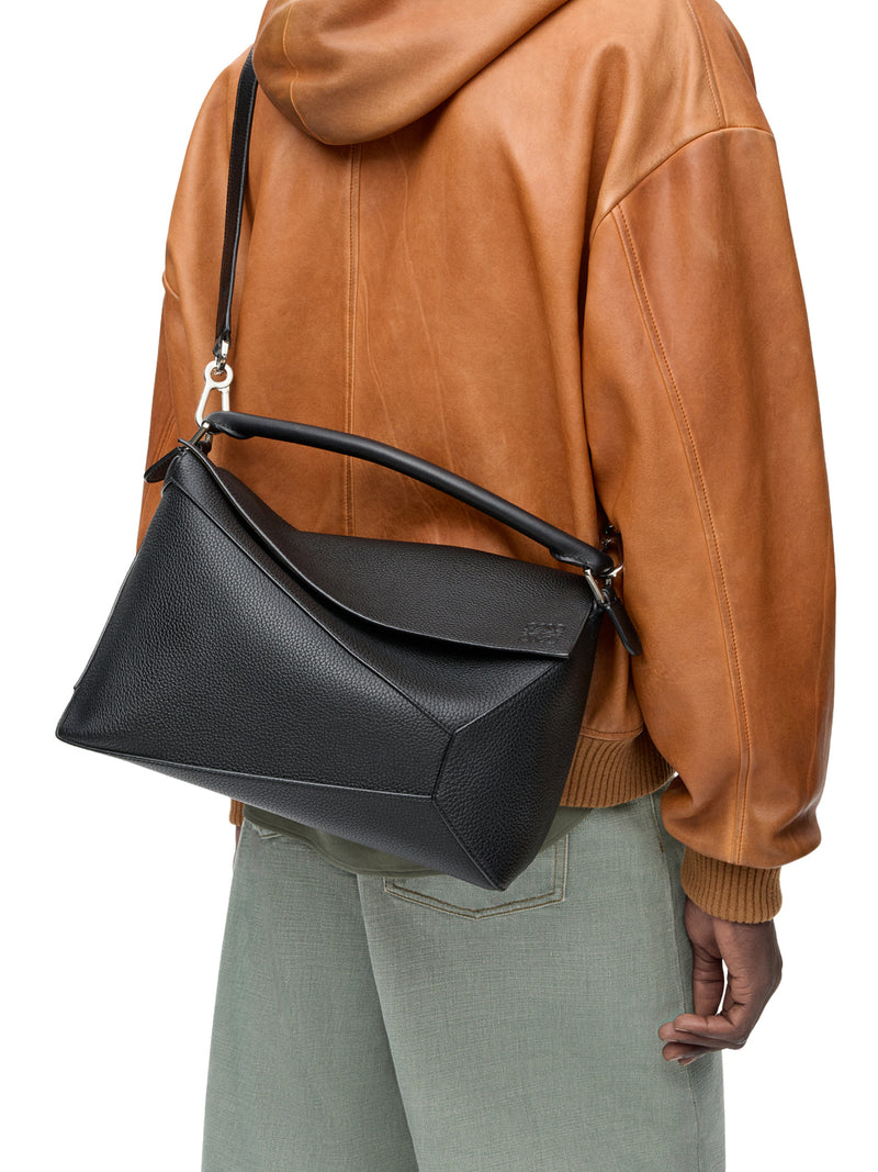 BORSA PUZZLE GRANDE IN PELLE DI VITELLO MARTELLATO