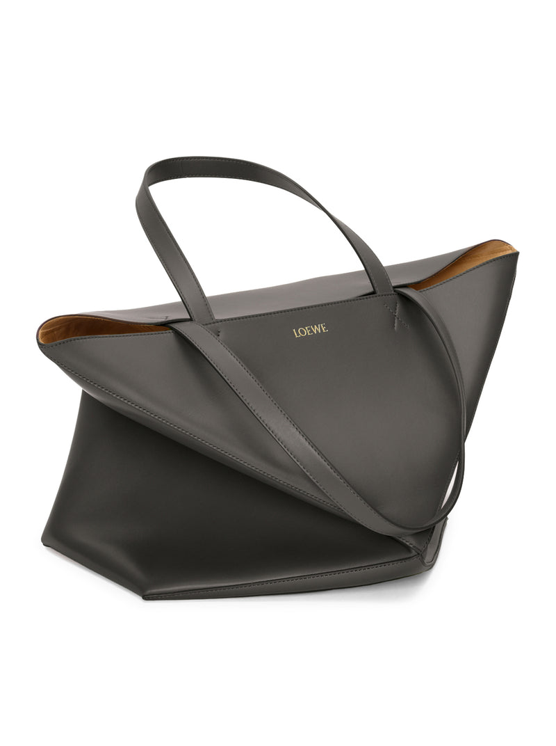 BORSA PUZZLE FOLD TOTE XL IN PELLE DI VITELLO LUCIDA