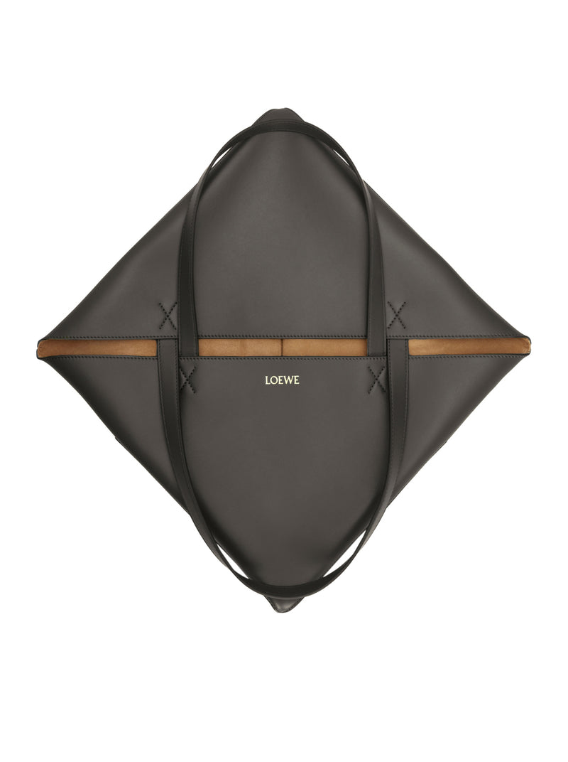 BORSA PUZZLE FOLD TOTE XL IN PELLE DI VITELLO LUCIDA