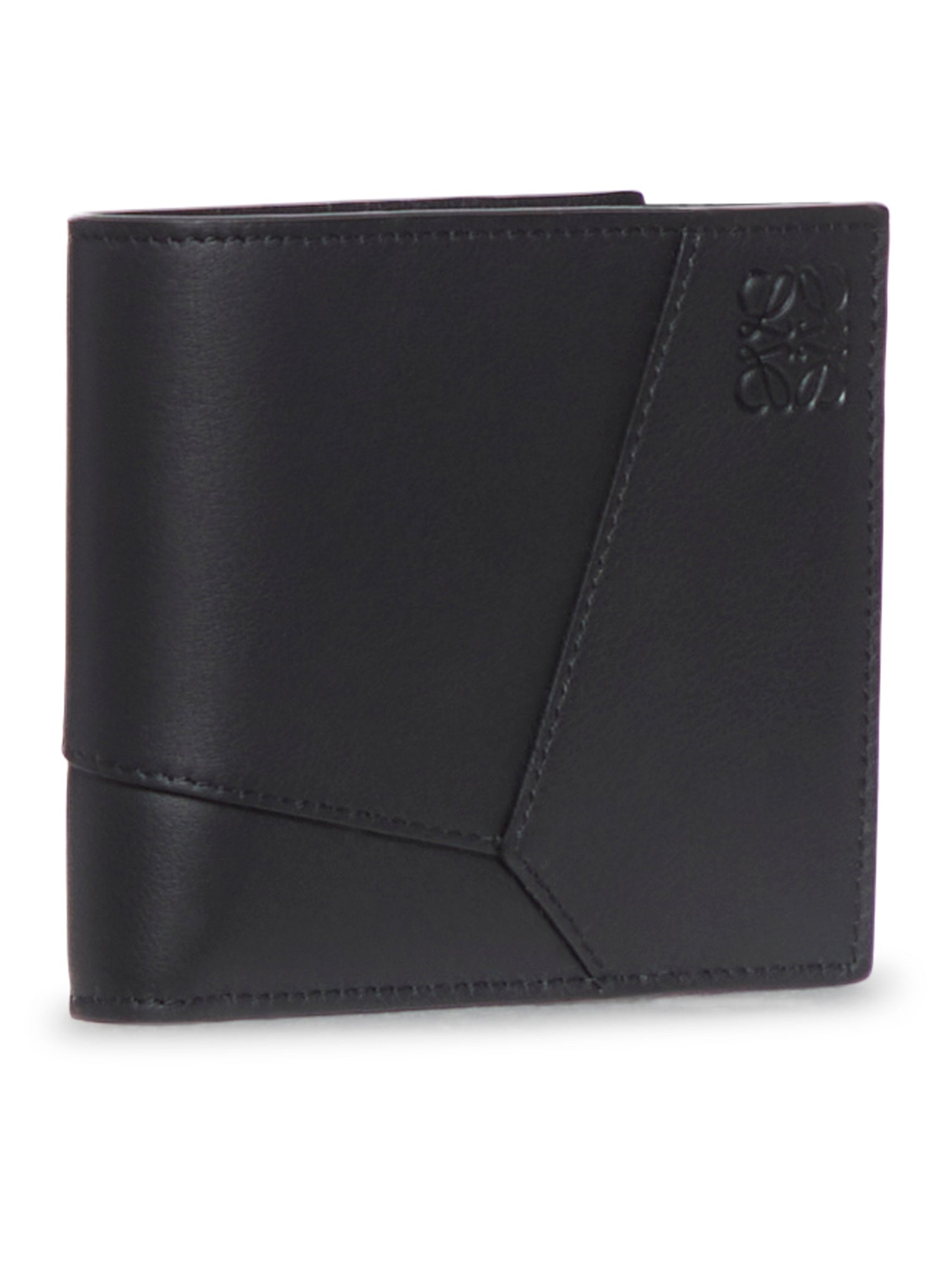 Portafoglio bifold Puzzle in pelle di vitello classica