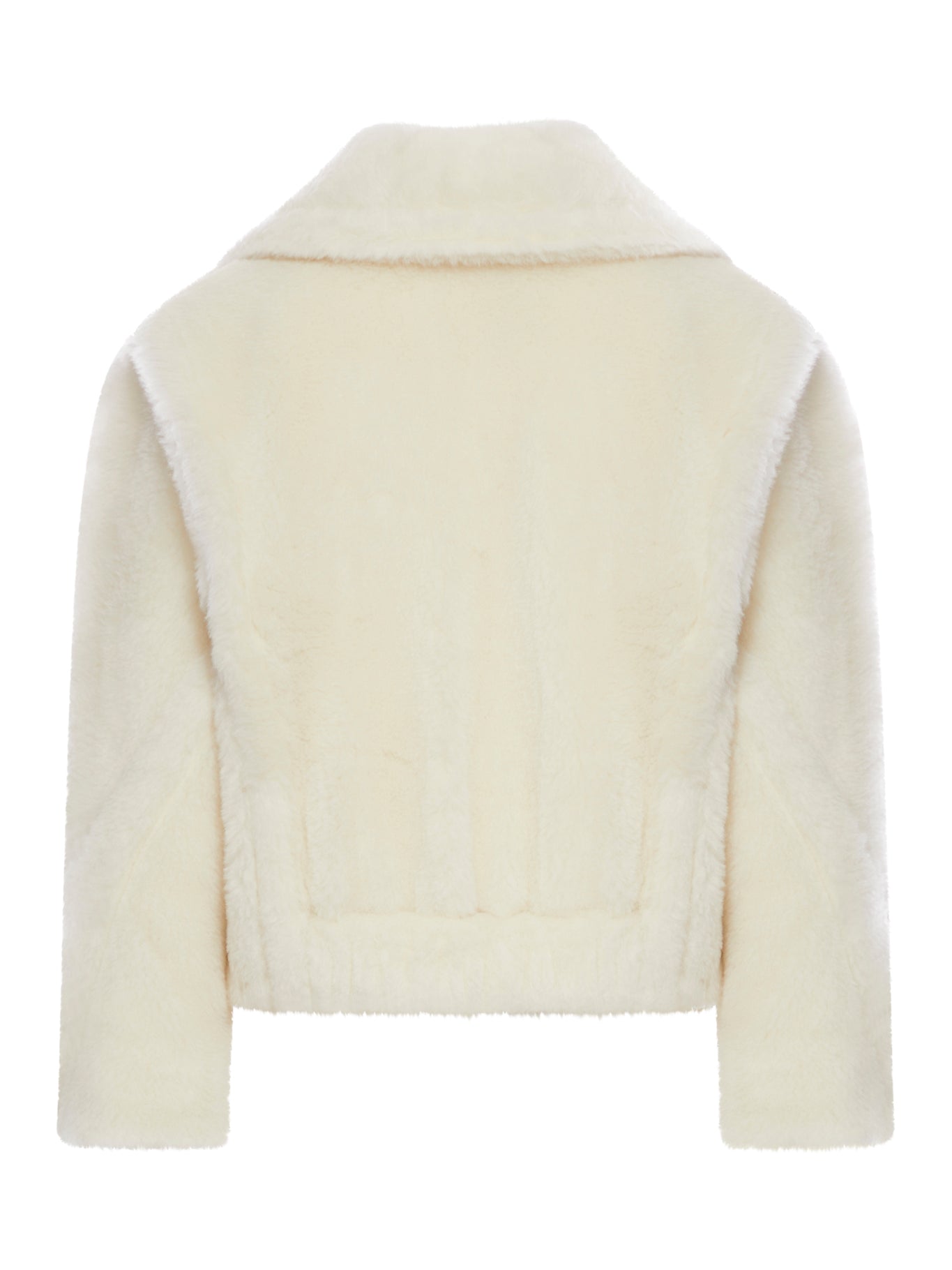 TEDDY BEAR ICON COAT CROP IN LANA E ALPACA